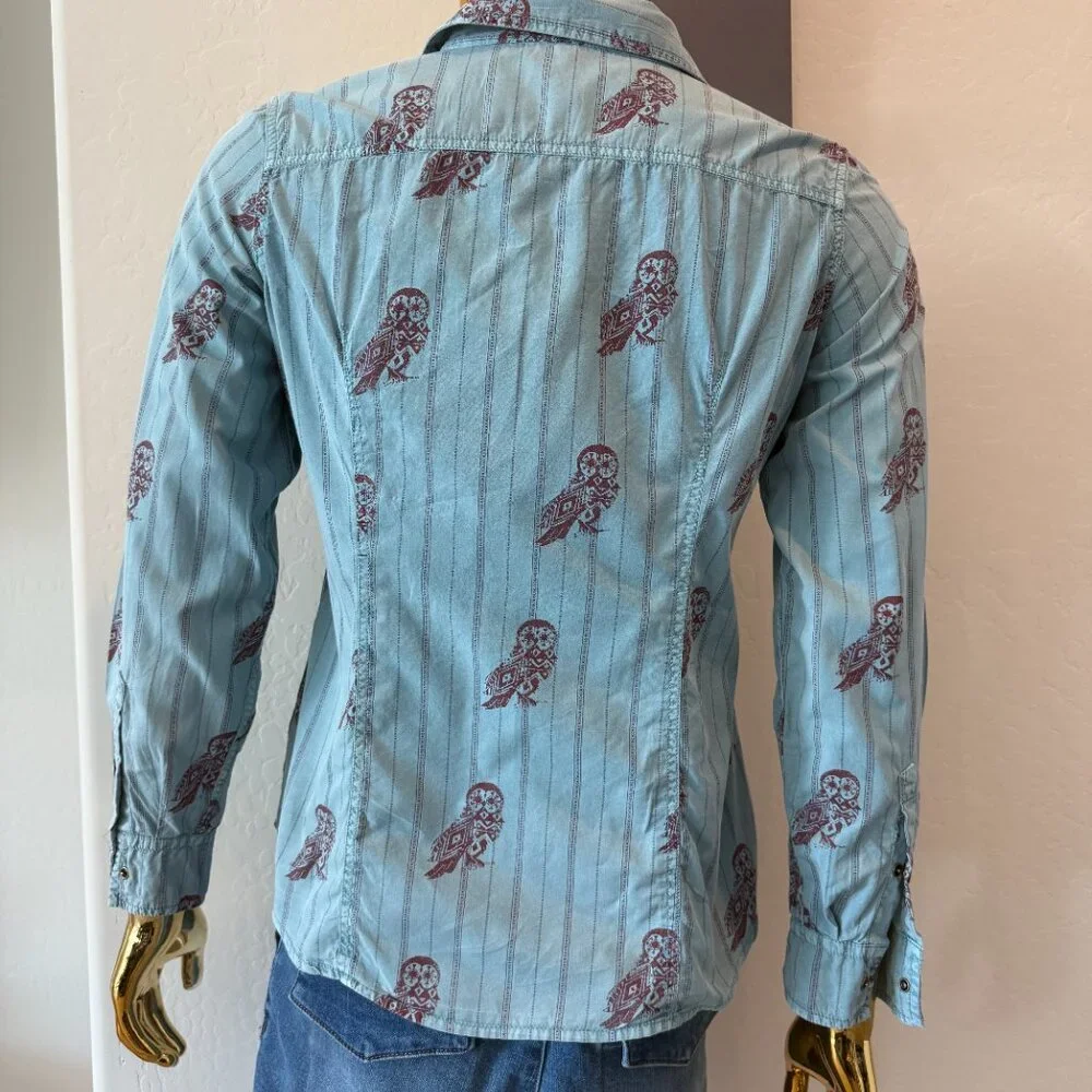 Barn Fly Own Themed Snap Button Shirt - Large - Picture 10 of 11